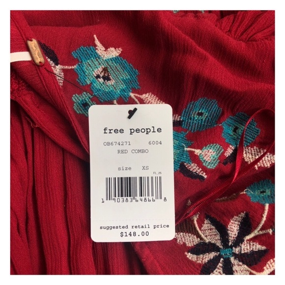 FREE PEOPLE TE AMO EMBROIDERED PEASANT DRESS - Picture 6 of 6